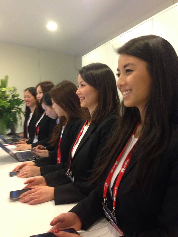 hostesses at mobile world congress