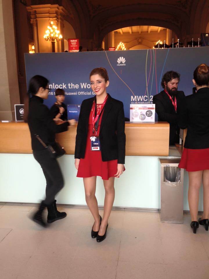 hostess at mobile world congress